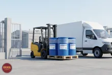 Anti Corrosion and Anti Scaler Chiller TRAC 109 loaded for delivery from Barka to Salalah, Oman